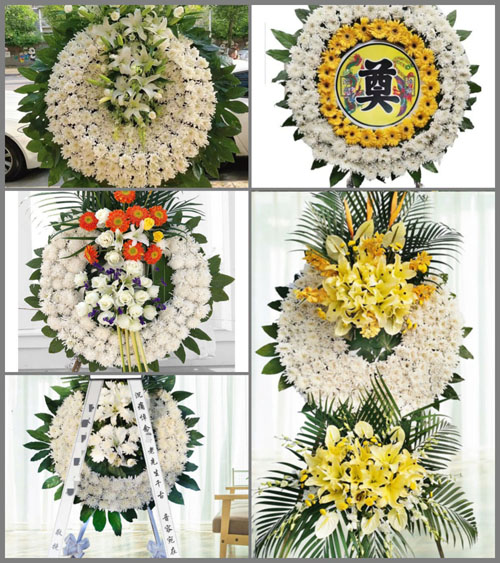 湖北随州市广水市郝店镇双河村花圈速递