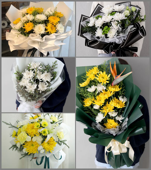 湖北随州市广水市郝店镇双河村白事花束代送